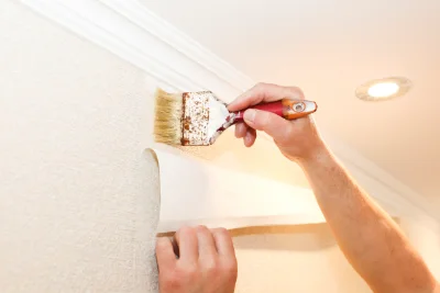 Pose de papier peint à Lavazan — revêtements muraux et toiles de verre